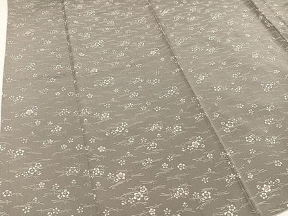 平和屋着物●上質な小紋　草花文　正絹　逸品　AABA2717ph