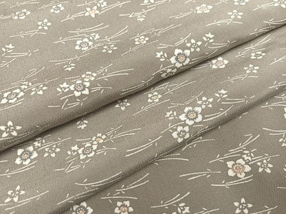平和屋着物●上質な小紋　草花文　正絹　逸品　AABA2717ph