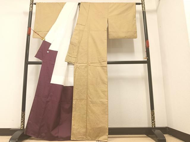 平和屋着物●本場染大島紬 霞文 暈し染め 正絹 逸品 AABA2728ph