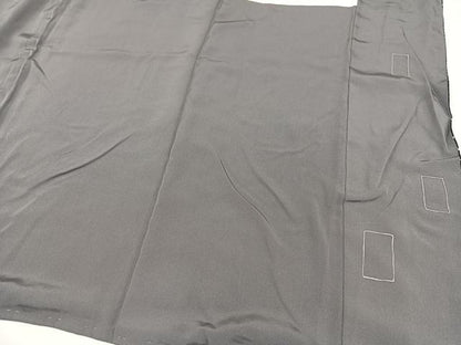 平和屋着物●訪問着　絞り　流水色紙文　黒地　正絹　逸品　AABA2738ph