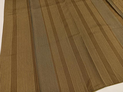 平和屋着物●上質な小紋　間道　健勝苑扱い　正絹　逸品　AABA2756ph