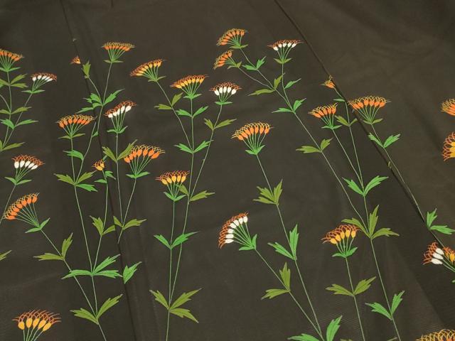 平和屋着物＊夏物 訪問着 絽 草花文 正絹 逸品 AABA2764jd
