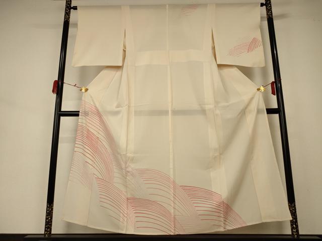平和屋着物＊夏物 訪問着 絽 流水文 正絹 逸品 AABA2767jd