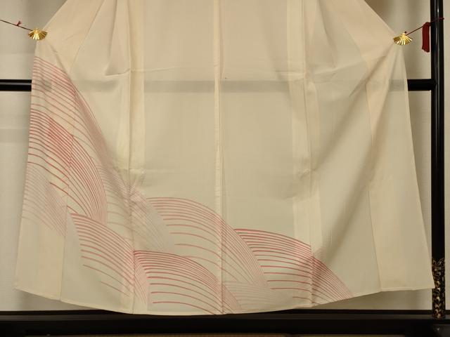 平和屋着物＊夏物 訪問着 絽 流水文 正絹 逸品 AABA2767jd
