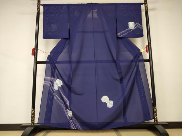 平和屋着物＊夏物 訪問着 絽 陶器文 洗える着物 AABA2768jd