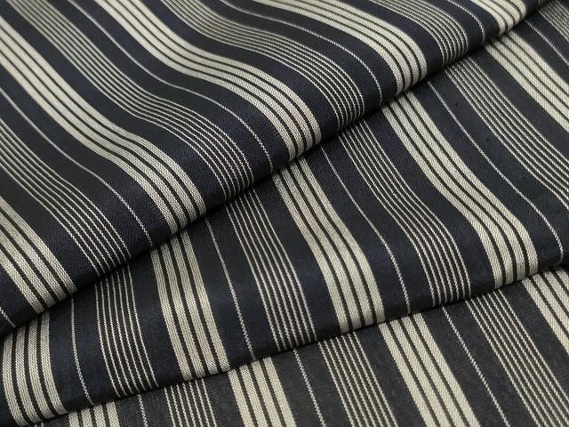平和屋着物＊夏物 小紋 紗 縞 正絹 逸品 AABA2777jd