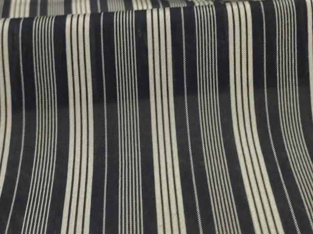 平和屋着物＊夏物 小紋 紗 縞 正絹 逸品 AABA2777jd