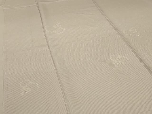 平和屋着物＊夏物 小紋 絽 雪輪兎文 正絹 逸品 AABA2785jd