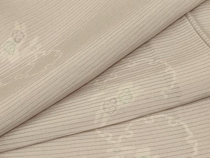 平和屋着物＊夏物 小紋 絽 雪輪兎文 正絹 逸品 AABA2785jd