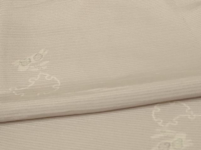 平和屋着物＊夏物 小紋 絽 雪輪兎文 正絹 逸品 AABA2785jd