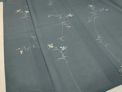 平和屋着物＊夏物 小紋 絽 草花文 正絹 逸品 未使用 AABA2790jd