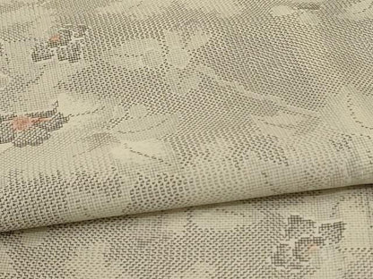 平和屋着物＊夏物 本場大島紬 夏大島 草花文 正絹 逸品 AABA2791jd