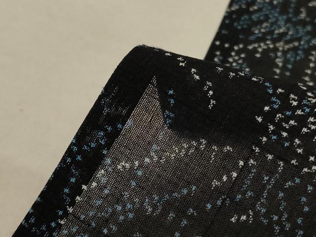 平和屋着物＊夏物 紗紬 枝葉文 正絹 逸品 AABA2798jd