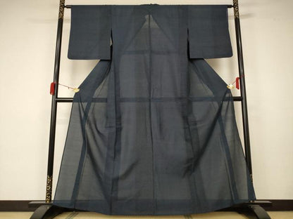 平和屋着物＊夏物 本場大島紬 夏大島 幾何学文様 正絹 逸品 AABA2802jd