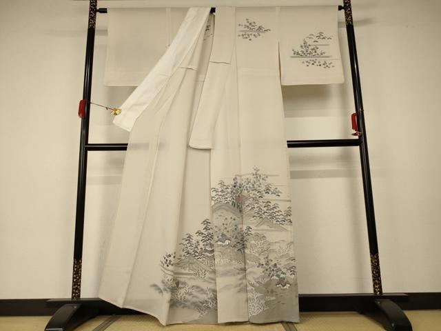 平和屋着物＊夏物 訪問着 絽 風景文 正絹 逸品 AABA2803jd