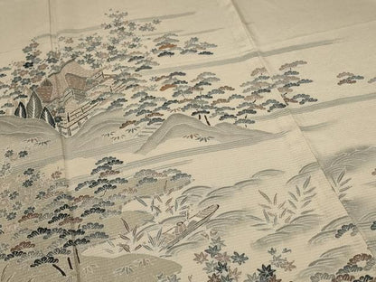 平和屋着物＊夏物 訪問着 絽 風景文 正絹 逸品 AABA2803jd