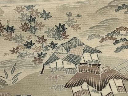 平和屋着物＊夏物 訪問着 絽 風景文 正絹 逸品 AABA2803jd