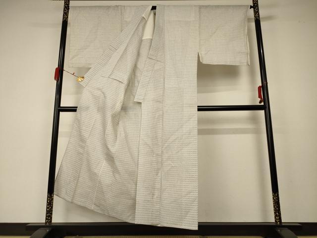平和屋着物＊夏物 男性 上布 絣文様 麻 逸品 AABA2811jd