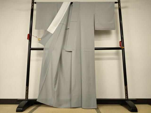 平和屋着物＊夏物 色無地 絽 利休白茶色 正絹 逸品 未使用 AABA2812jd