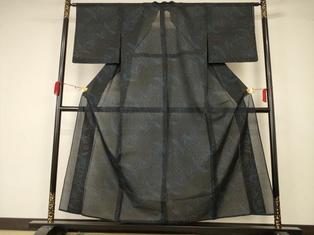 平和屋着物＊夏物 本場大島紬 夏大島 飛鶴文 正絹 逸品 AABA2813jd