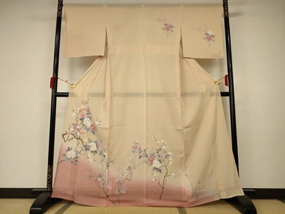 平和屋着物＊夏物 訪問着 絽 草花文 正絹 逸品 未使用 AABA2820jd