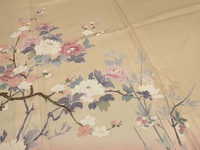 平和屋着物＊夏物 訪問着 絽 草花文 正絹 逸品 未使用 AABA2820jd