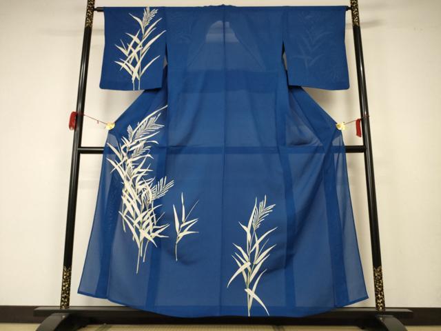 平和屋着物＊夏物 訪問着 絽 草葉文 正絹 逸品 AABA2823jd