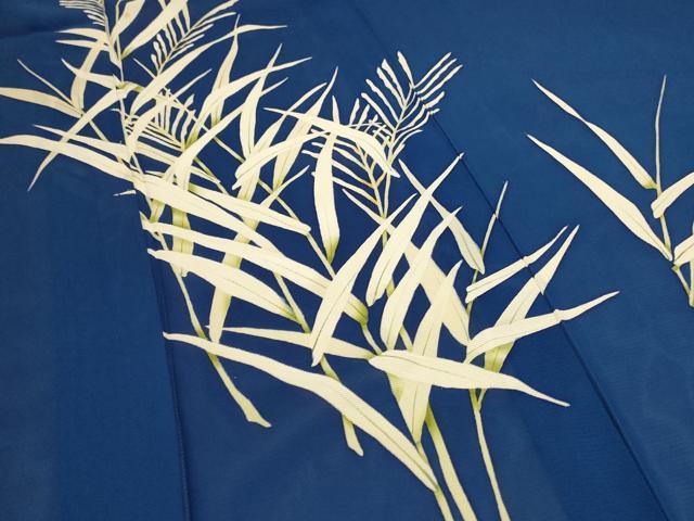 平和屋着物＊夏物 訪問着 絽 草葉文 正絹 逸品 AABA2823jd
