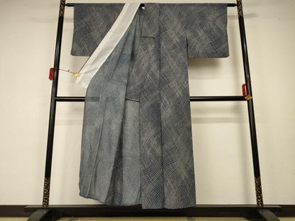 平和屋着物＊夏物 小紋 絽 網目文 正絹 逸品 AABA2825jd