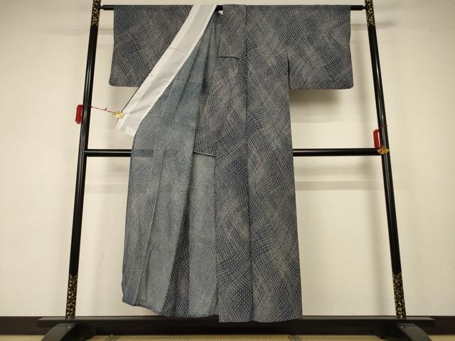 平和屋着物＊夏物 小紋 絽 網目文 正絹 逸品 AABA2825jd