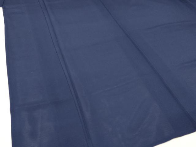 平和屋着物＊夏物 色無地 絽 濃藍色 正絹 逸品 AABA2829jd
