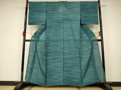平和屋着物＊夏物 小紋 絽 霞文 正絹 逸品 AABA2831jd