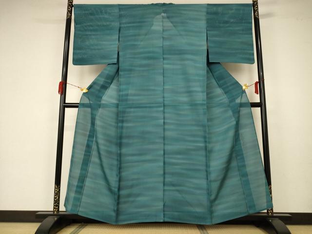 平和屋着物＊夏物 小紋 絽 霞文 正絹 逸品 AABA2831jd