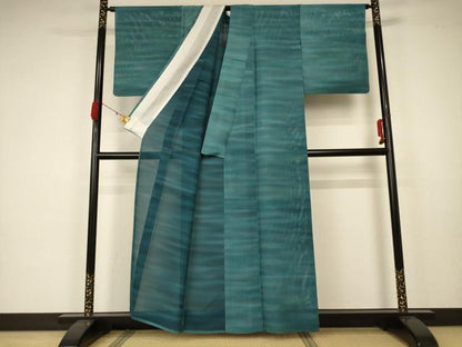 平和屋着物＊夏物 小紋 絽 霞文 正絹 逸品 AABA2831jd