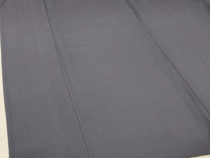 平和屋着物＊夏物 色無地 紗 紬地 源氏鼠色 正絹 逸品 AABA2832jd