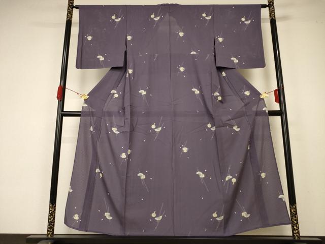 平和屋着物＊夏物 小紋 絽 櫛 正絹 逸品 AABA2833jd
