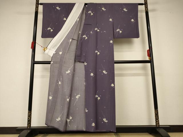 平和屋着物＊夏物 小紋 絽 櫛 正絹 逸品 AABA2833jd