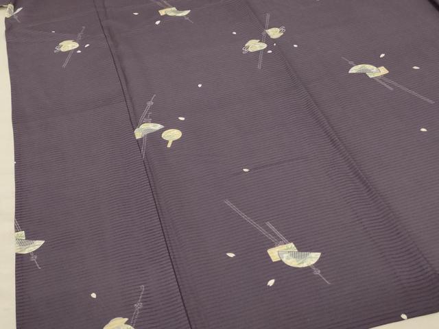 平和屋着物＊夏物 小紋 絽 櫛 正絹 逸品 AABA2833jd