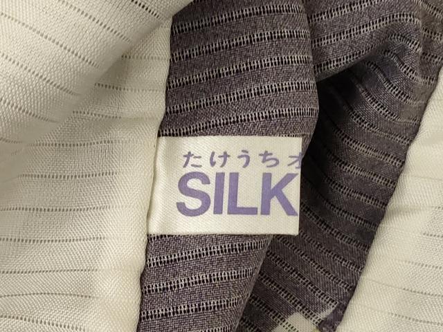 平和屋着物＊夏物 小紋 絽 櫛 正絹 逸品 AABA2833jd