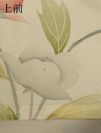 平和屋着物＊夏物 小紋 絽 草花文 正絹 逸品 AABA2835jd