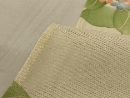 平和屋着物＊夏物 小紋 絽 紫陽花 正絹 逸品 未使用 AABA2841jd