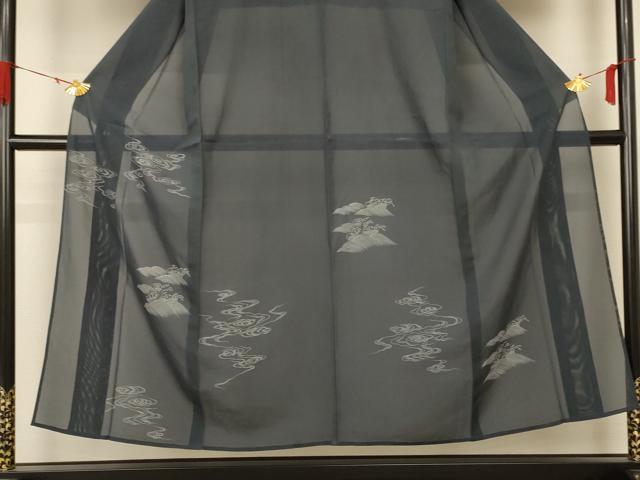平和屋着物＊夏物　訪問着　絽　流水立波文　正絹　逸品　AABA2843jd 平和屋着物＊夏物 訪問着 絽 流水立波文 正絹 逸品 AABA2843jd