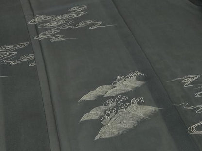 平和屋着物＊夏物 訪問着 絽 流水立波文 正絹 逸品 AABA2843jd