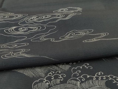 平和屋着物＊夏物 訪問着 絽 流水立波文 正絹 逸品 AABA2843jd