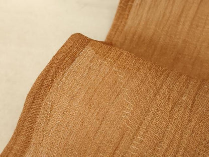 平和屋着物＊夏物　小千谷ちぢみ　枝葉文　麻　逸品　未使用　AABA2844jd