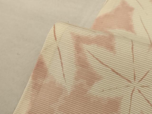 平和屋着物＊夏物 小紋 絽 楓文 正絹 逸品 AABA2845jd