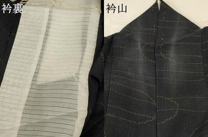 平和屋着物＊夏物 紗紬 霞文 正絹 逸品 AABA2846jd
