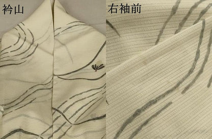 平和屋着物＊夏物 小紋 絽 蛍 洗える着物 AABA2847jd