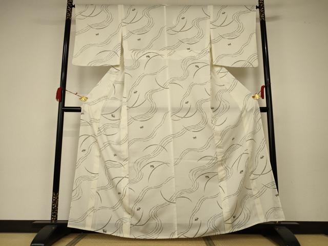 平和屋着物＊夏物 小紋 絽 蛍 洗える着物 AABA2847jd
