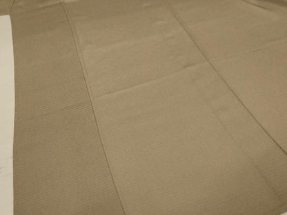 平和屋着物＊夏物 色無地 絽 作家物 肥後煤竹色 反端付き 正絹 逸品 AABA2848jd